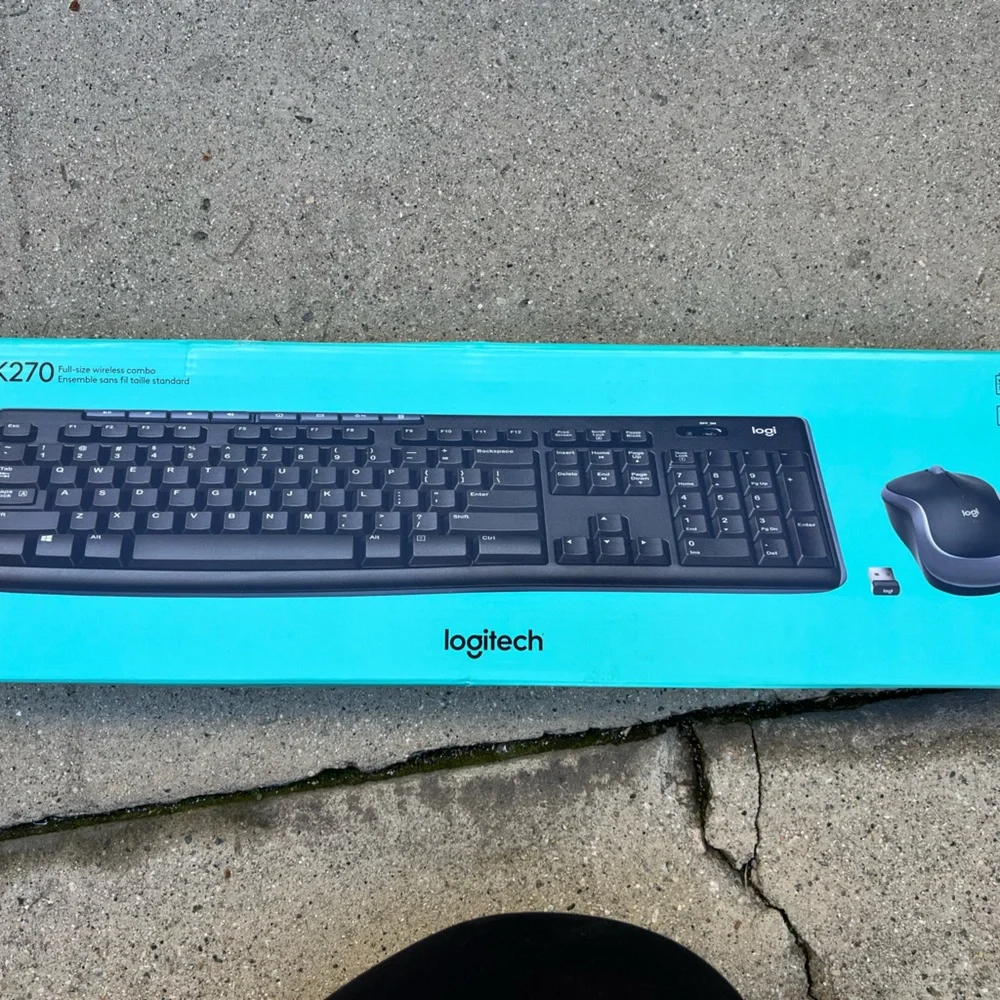 Logitech Wireless Keyboard and Mouse Combo - Blue